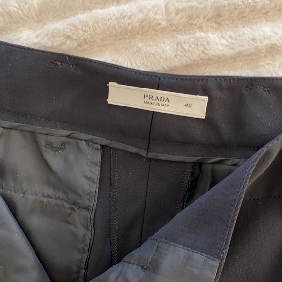Prada Dark Navy Blue Women Virgin Wool Trouser (Size 40) - Picture 4 of 8